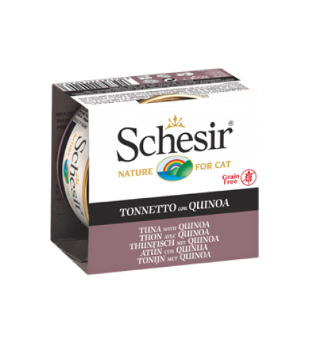 SCHESIR GATO GRAIN-FREE ATUM COM QUINOA (GELATINA) 85GR